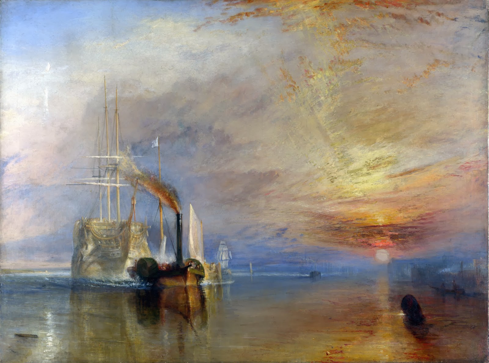 The Fighting Temeraire Tugged to her Last Berth to be Broken Up