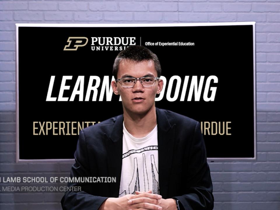 Student news anchor